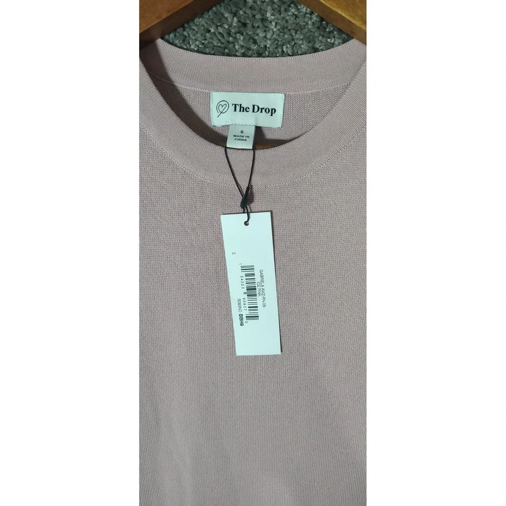 The Drop Women's Gabriela High-Neck Cut-In A-Line Side-Slit Maxi Sweater Dress S